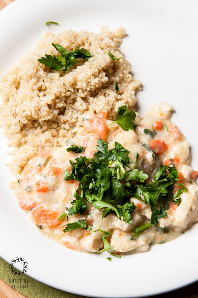 Creamy chicken with quinoa