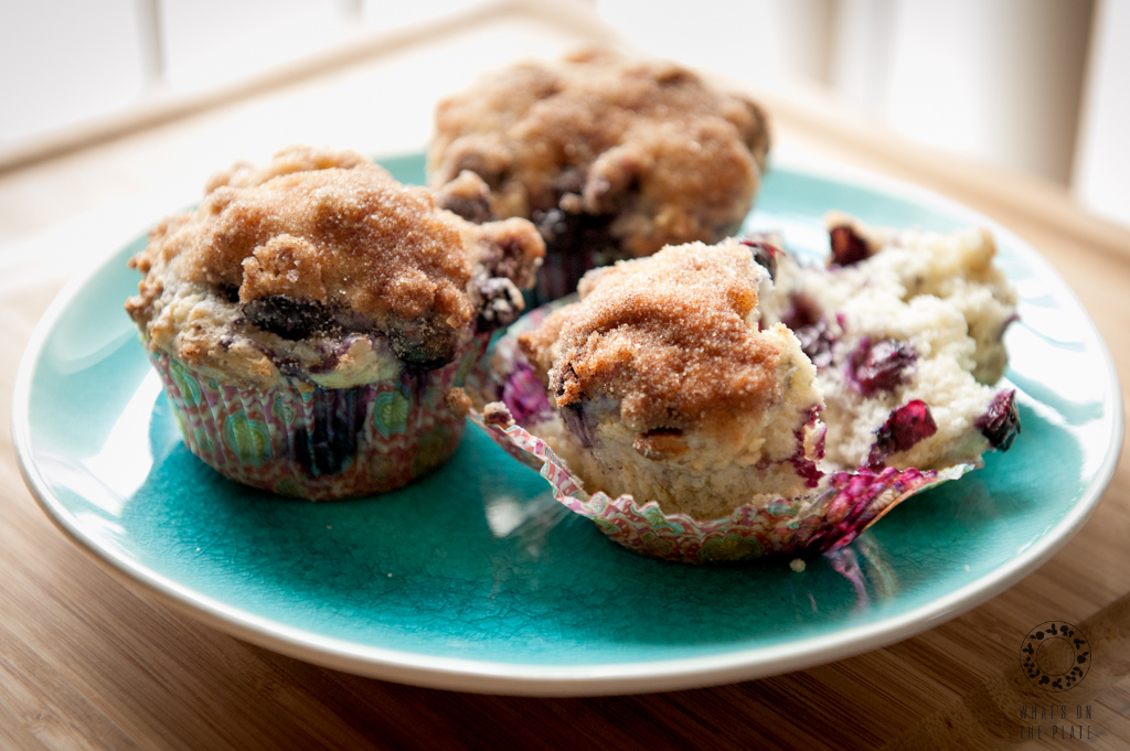 blueberry muffins side