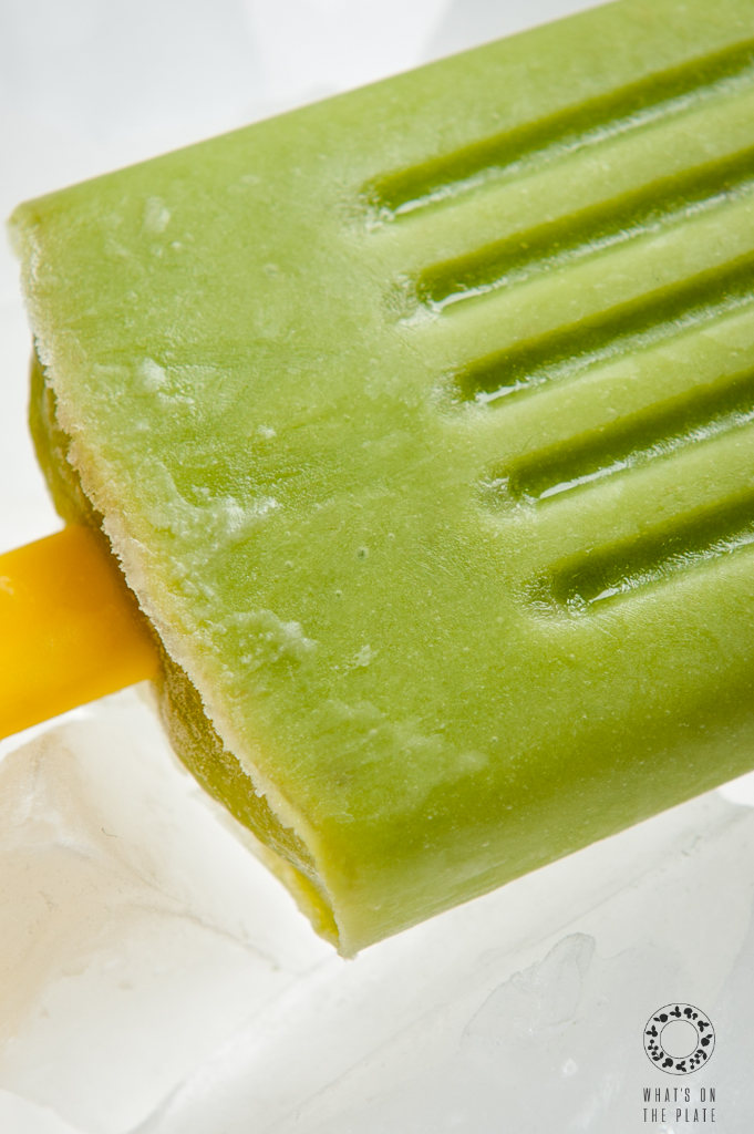 avocado ice pop close up