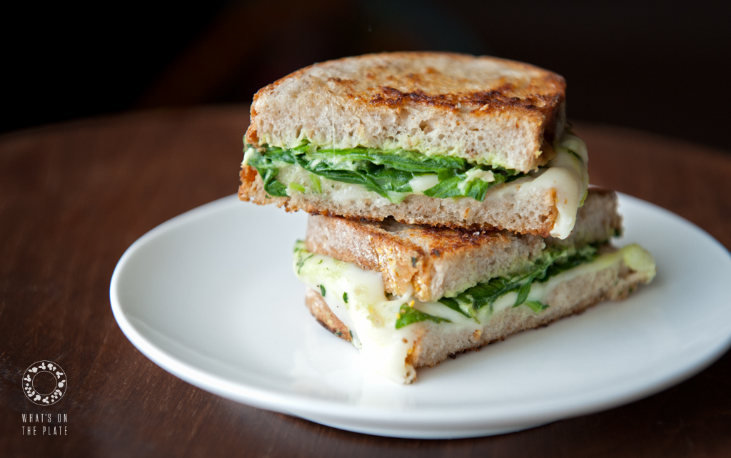 Avocado filled sandwich