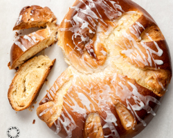Yeasted Cheese Coffee Cake